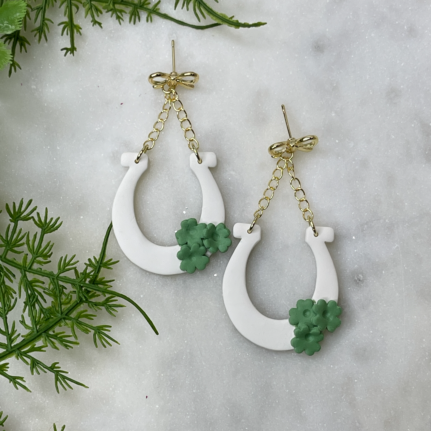 Clover & Horseshoe Luck Earrings