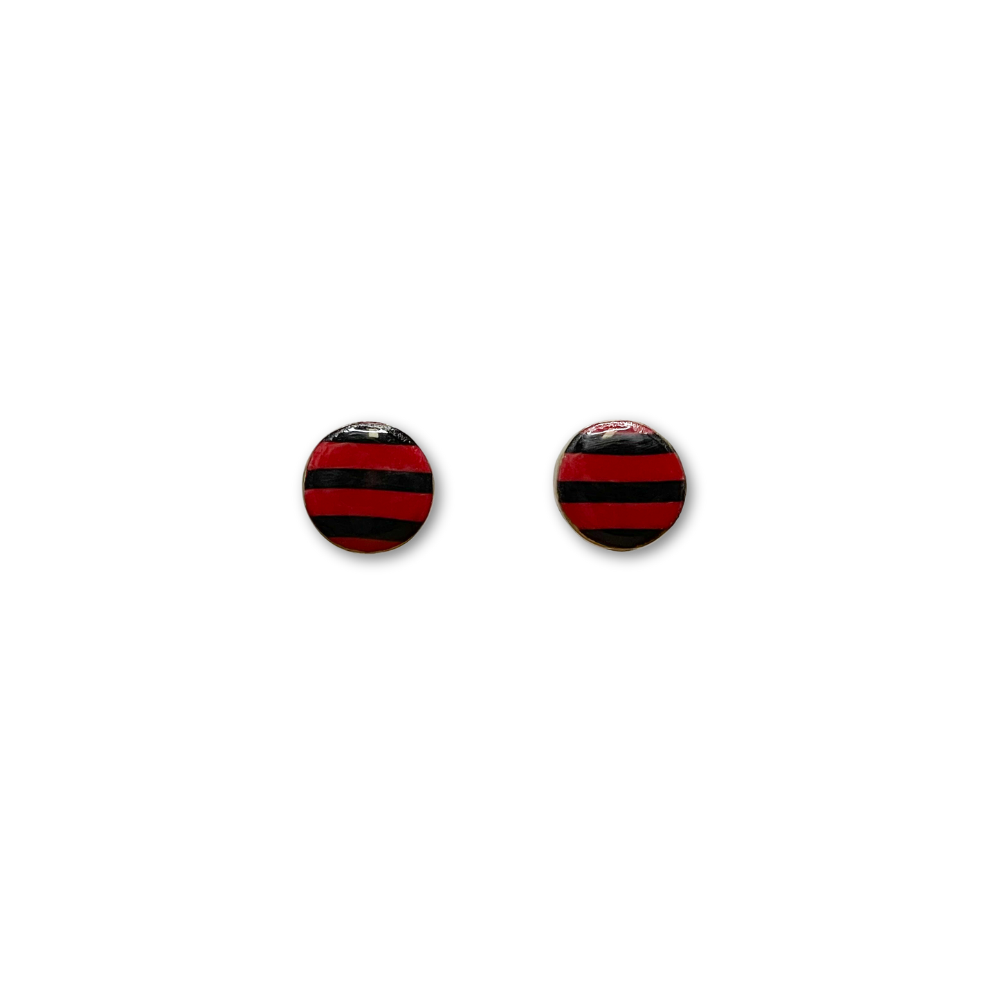 Team Spirit Studs - Black & Red