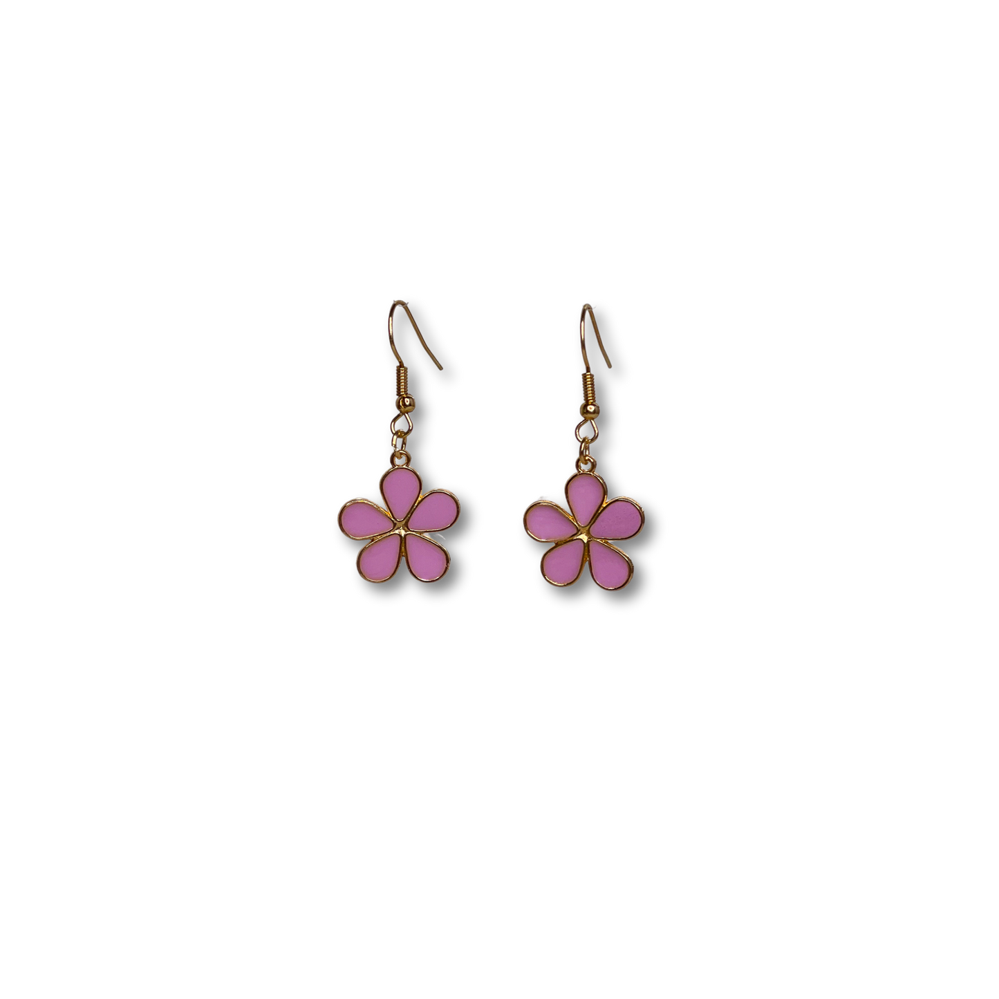 Light Orchid Flower Power Drop Earrings