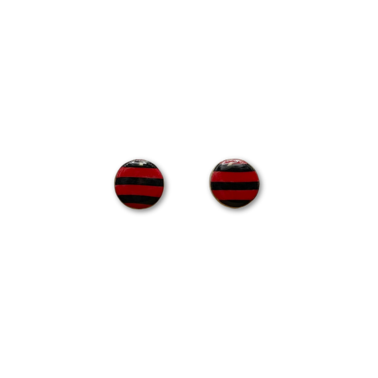 Team Spirit Studs - Black & Red