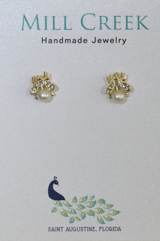 Pearl Bee Studs