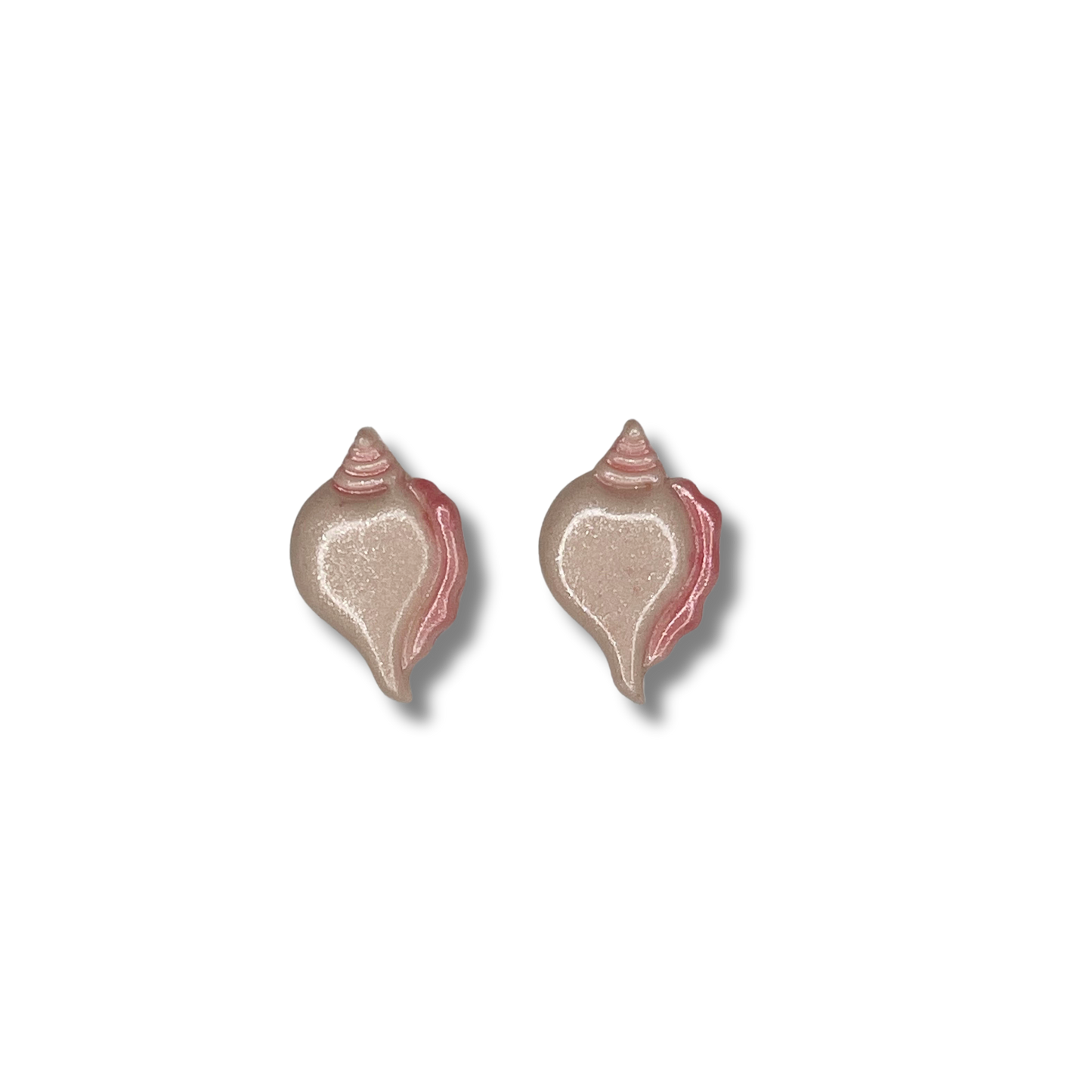 Shell Pink Conch Studs