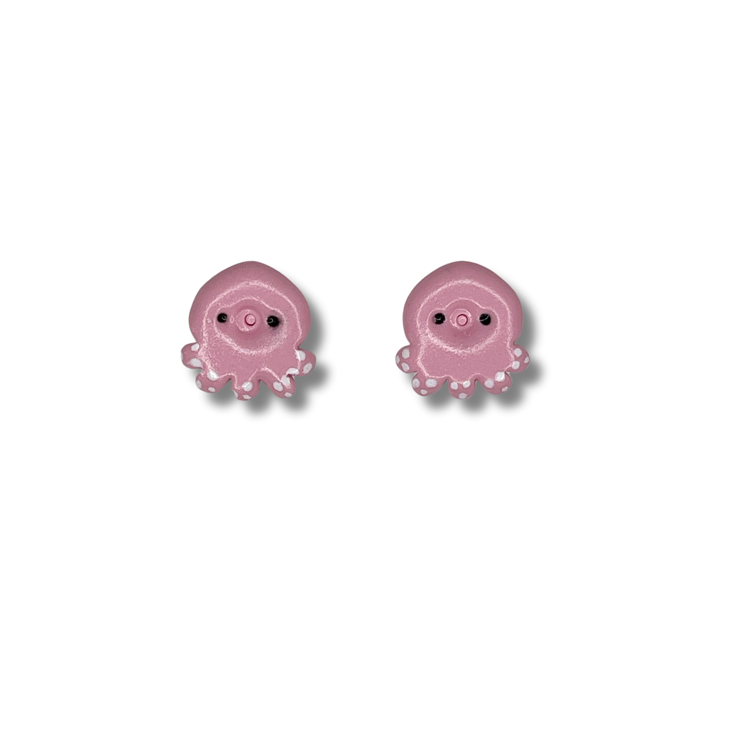 Whimsical Pink Octopus Studs