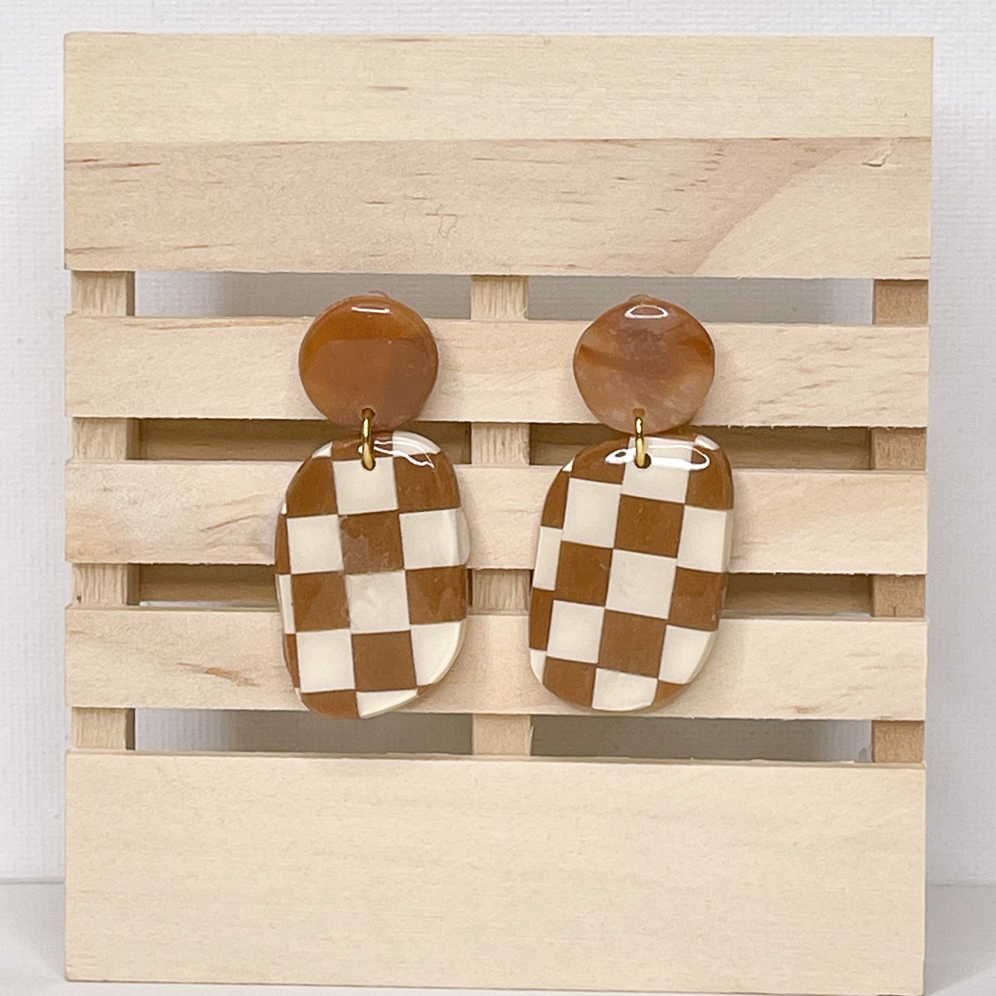 Everyday Chic Drop Earrings - Blonde Tortoise