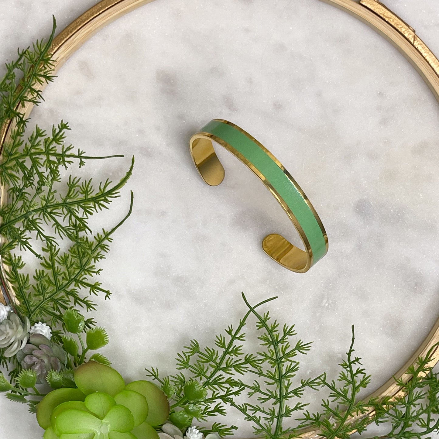 Kelly Green Cuff Bracelet