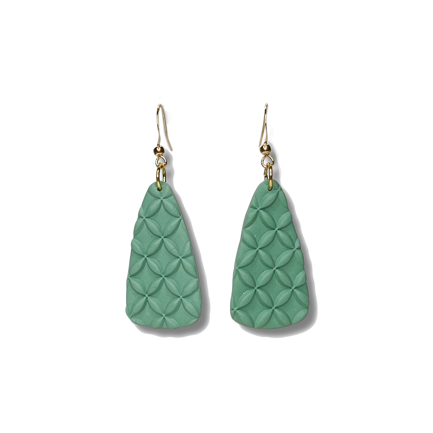 Boho Batik Dangles - Sage Green