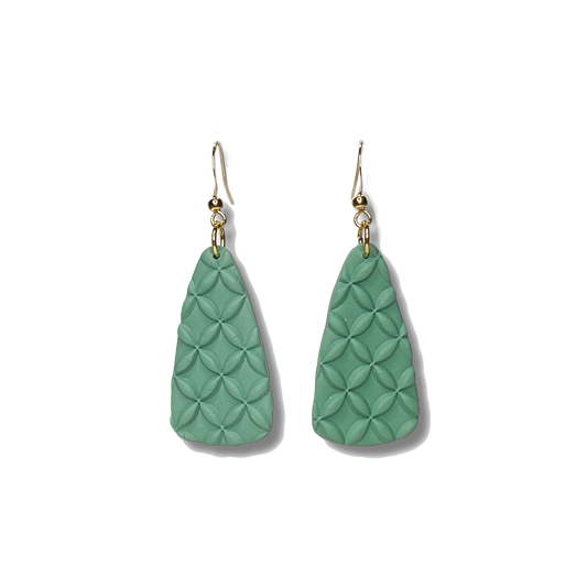 Boho Batik Dangles - Sage Green