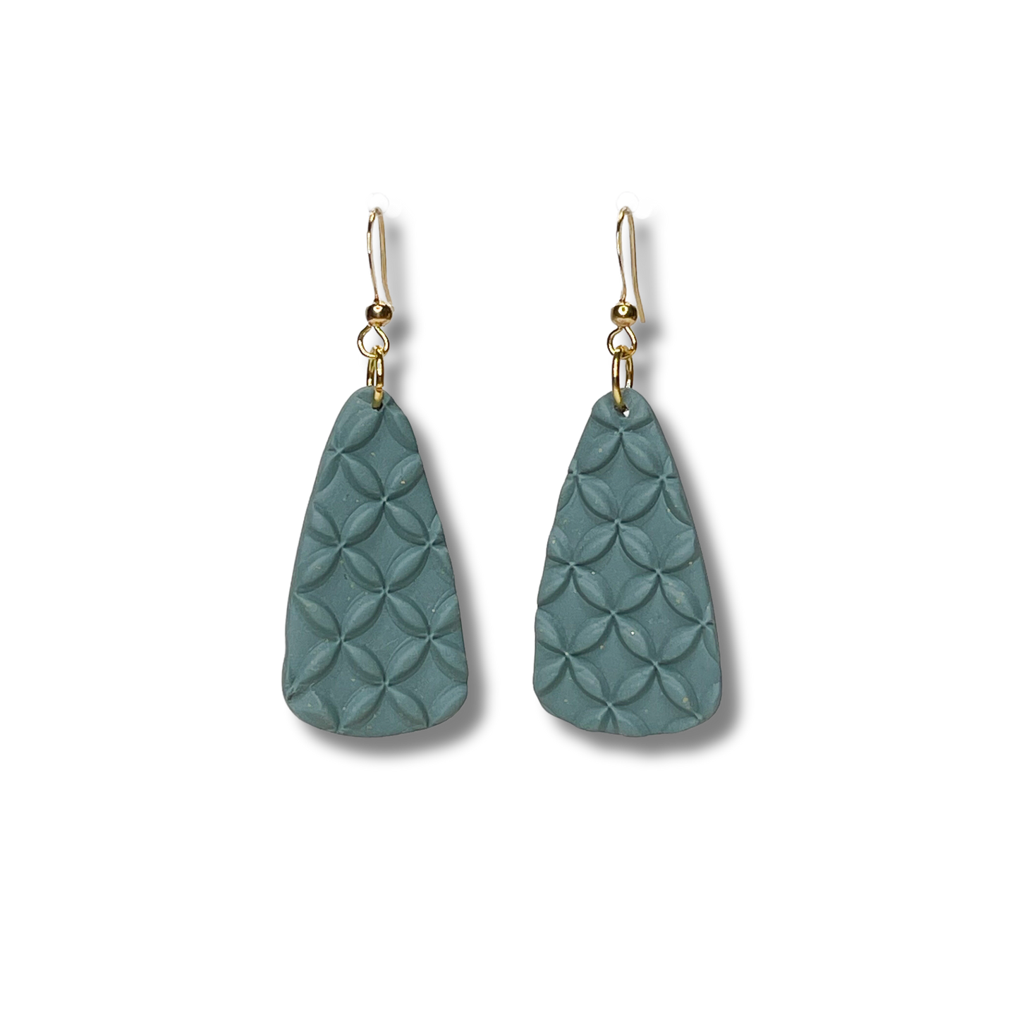 Boho Batik Dangles - Dark Teal