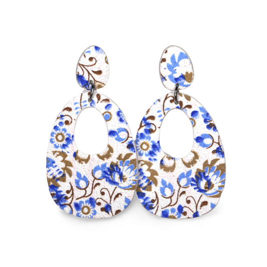 Goldies - Blue & Tan Floral