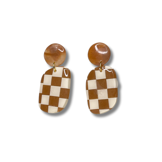 Everyday Chic Drop Earrings - Blonde Tortoise