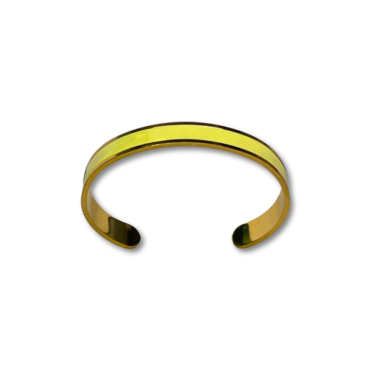 Lemon Yellow Cuff Bracelet